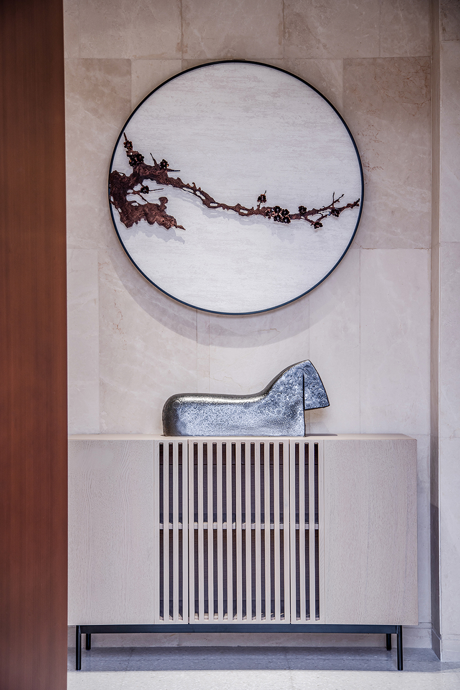 新中式风格室内家装案例效果图-玄关 新中式风格室内家装案例效果图-玄关