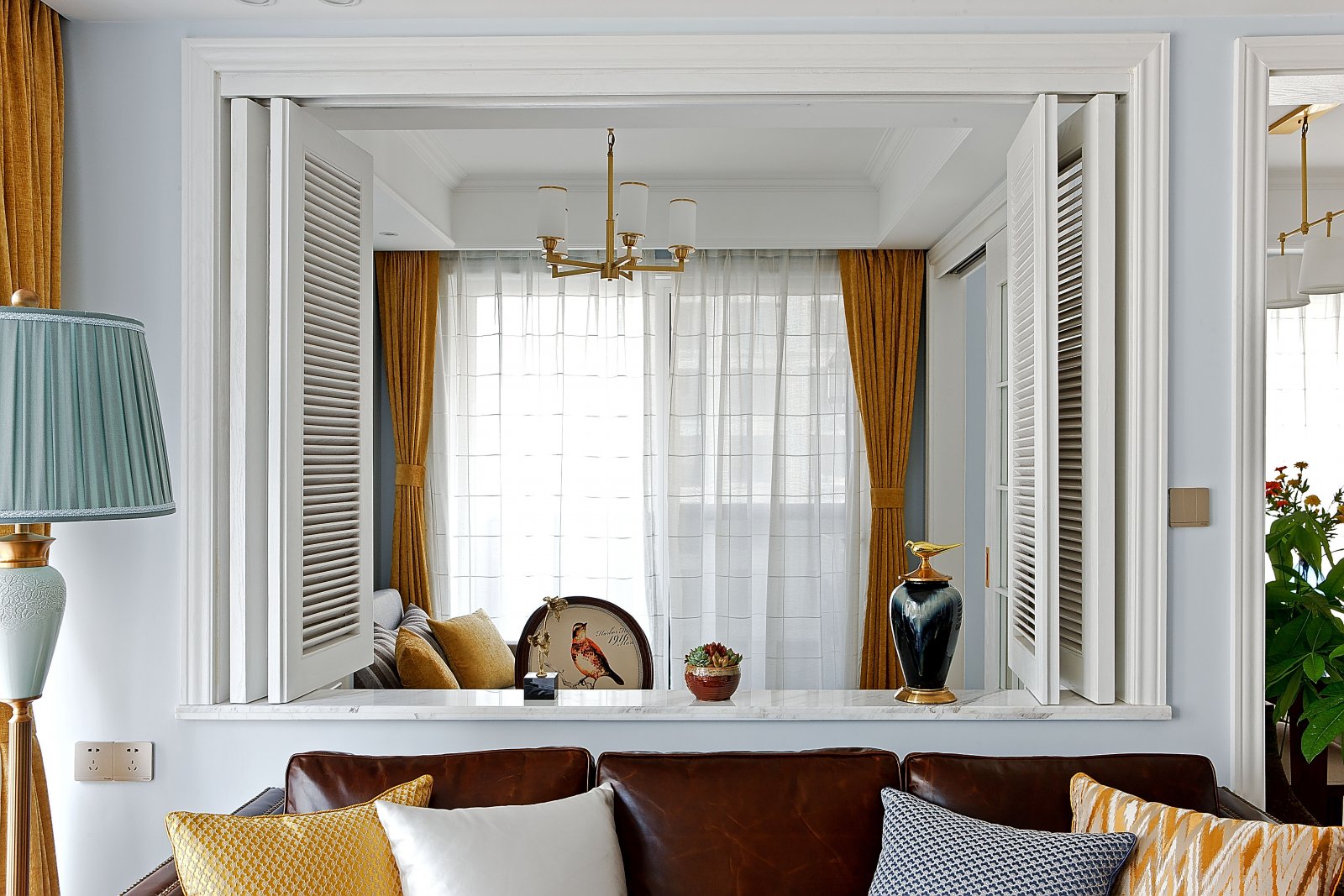 装修案例简约美式风格室内装修效果图-客厅 装修案例简约美式风格室内装修效果图-客厅