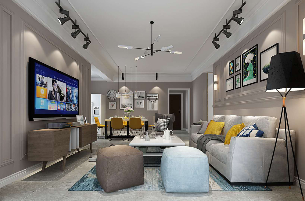 装修公司北欧风格室内装修效果图-客厅 装修公司北欧风格室内装修效果图-客厅